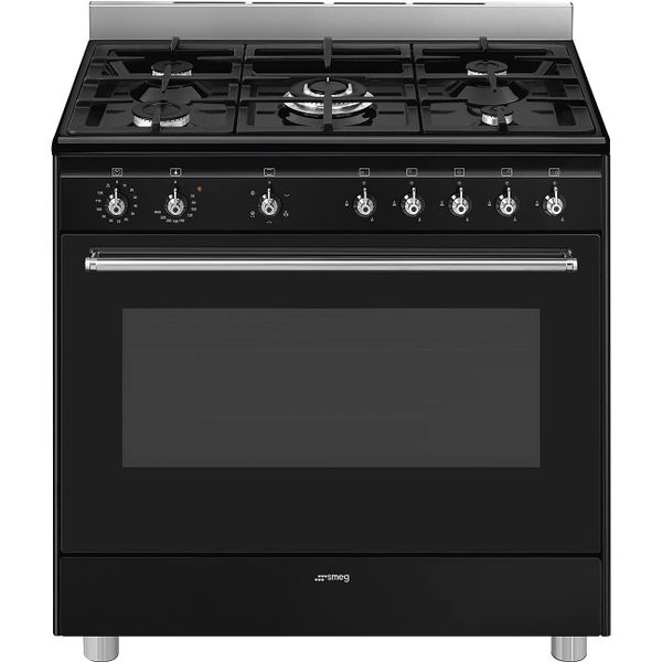 Smeg SSA91GG 90cm Concert Cooker Full Gas 5 Burner
