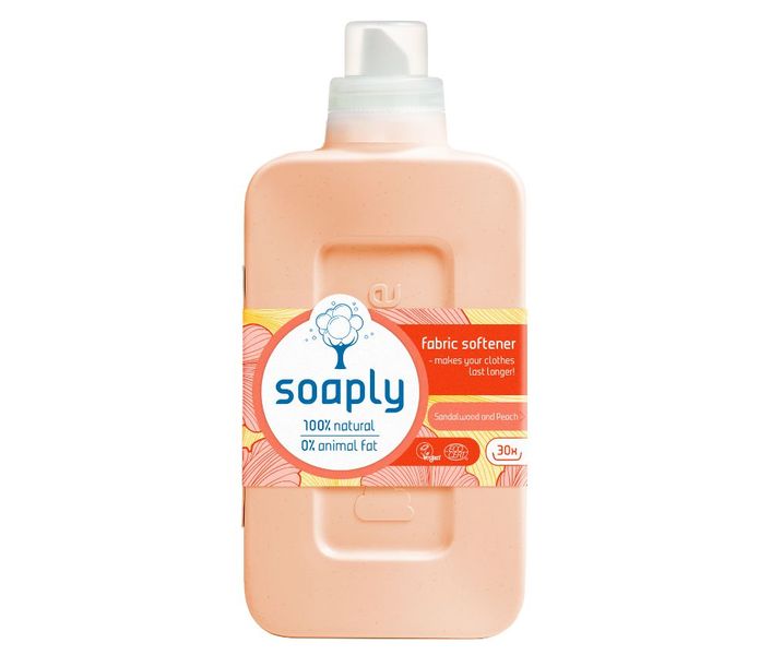 Soaply Natural Fabric Softener Sandalwood &amp; Peach 750 ml