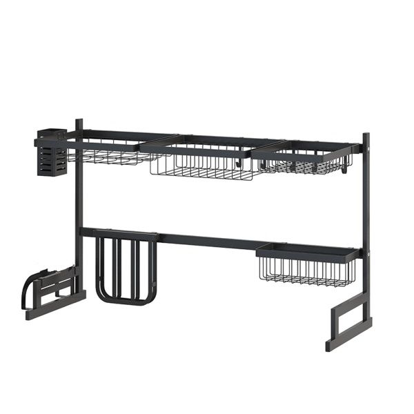 Stainless Steel Sink Dish Drainer Rack Kitchen Organizer