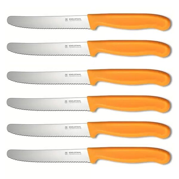 Edelstahl - Orange Paring Knife Set - Pack of 6