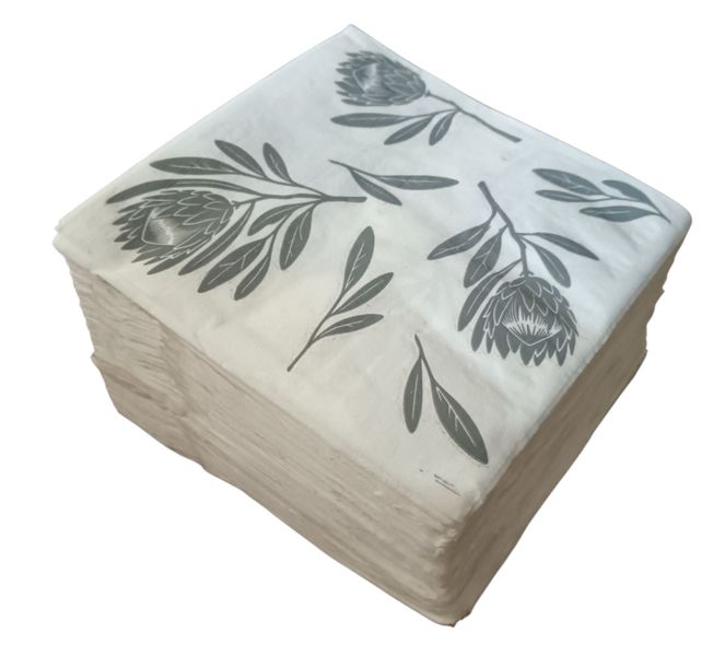 2 Ply 100 Fynbos Grey Serviettes