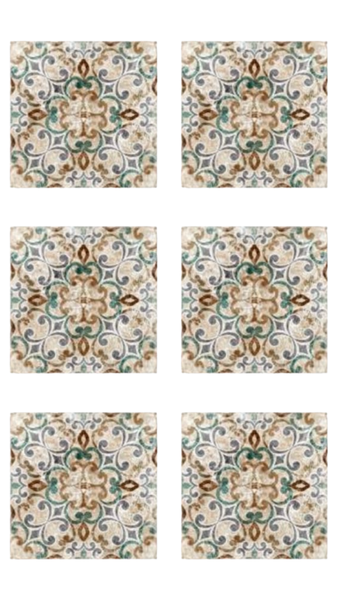 Vinyl Wall Tiles with Lamination - Mandala Candle Flame