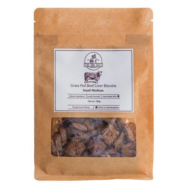 The Dog Deli grass fed beef-liver biscuits small-medium 180g