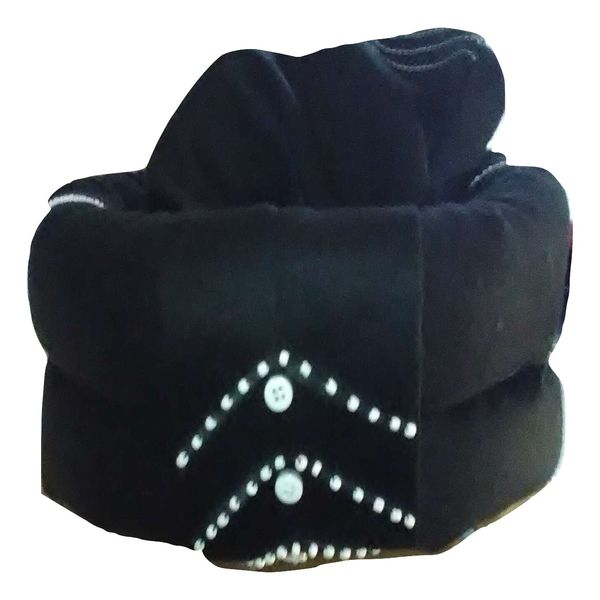 Xhosa Traditional Africamelton Umbhaco Doek Hat Headwear in Black and ...