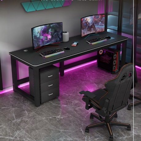 Super Long Gaming Ergonomic Desk 200CM 240CM Gaming Desk for Two Gamers Shop Today. Get it Tomorrow takealot