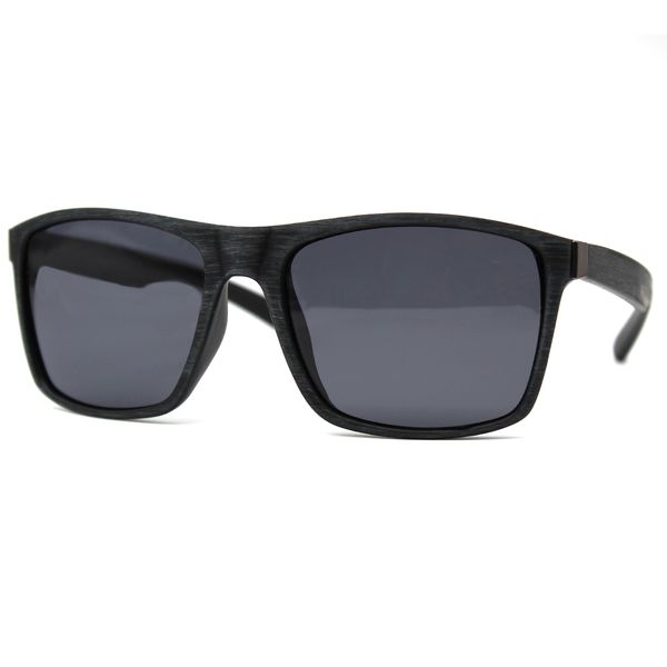 Eclipse Mens Polarized Fashion Wayfarer Sunglasses - Grey