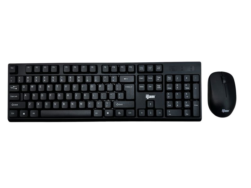 iJam Wireless Keyboard and Mouse Set Combo