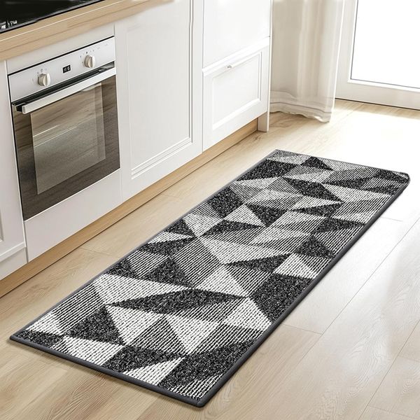 70cmx120cm - Long Abstract Lightweight Non-Slip Kitchen Hallway Laundry Rugs