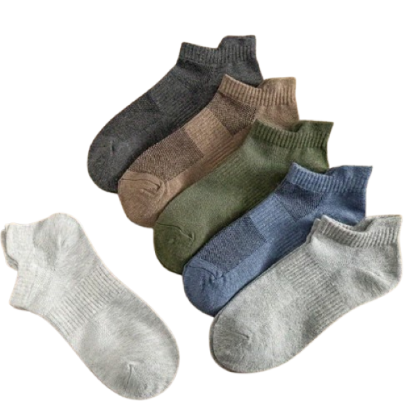 9 Pairs Of Men'S Lightweight Low-Cut Socks-Breathable Sports Socks 6 Colors