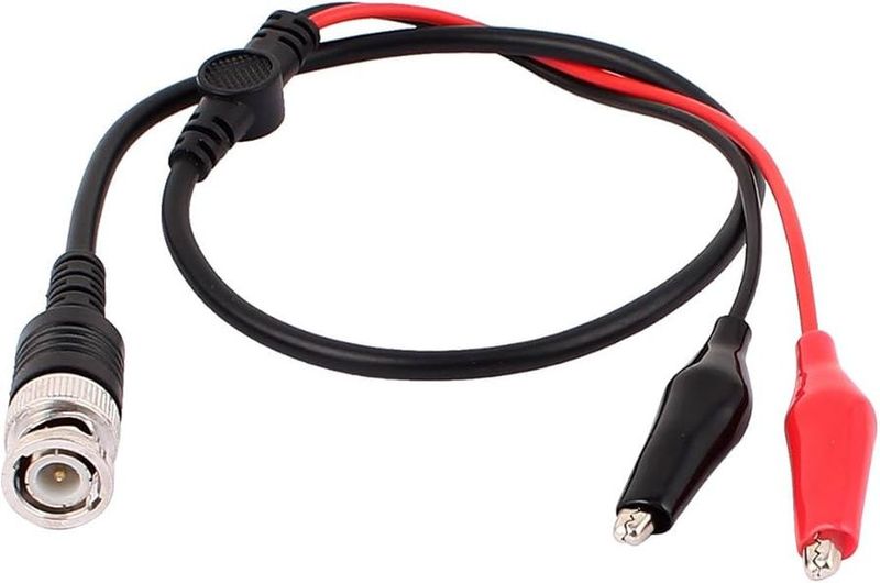 BNC Alligator Cable for Oscilloscopes and other Test Instruments
