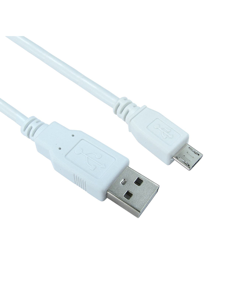 White Micro USB Charging Data Cable - 1M