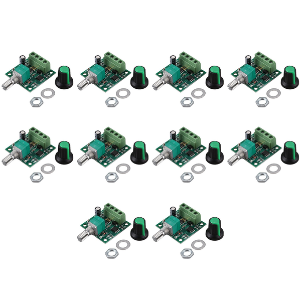 10X Low Voltage DC PWM Motor Speed Controller Module 1 8V 3V-5V-6V 12V 2A