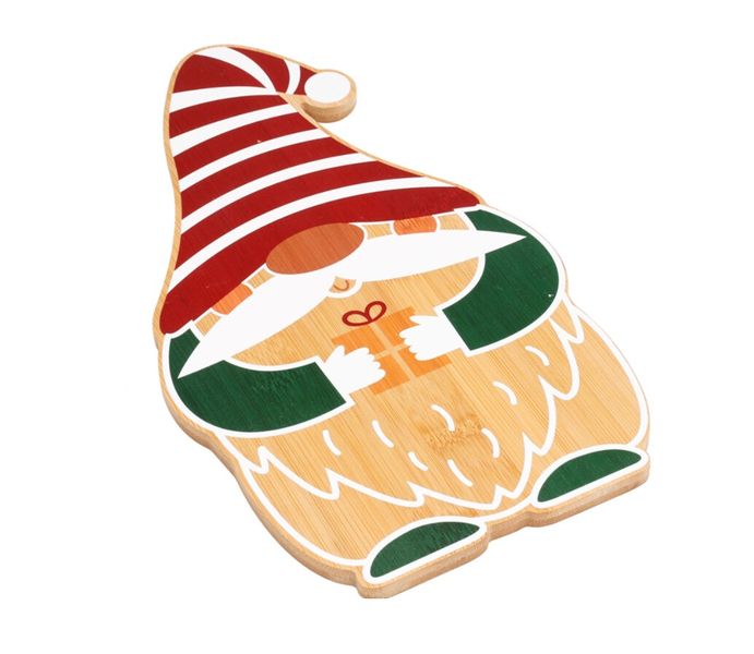 Bamboo Serving Tray - Christmas Santa Clause Design (22x30 cm)