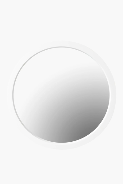 Round Decor Home Mirror, 40cm, White