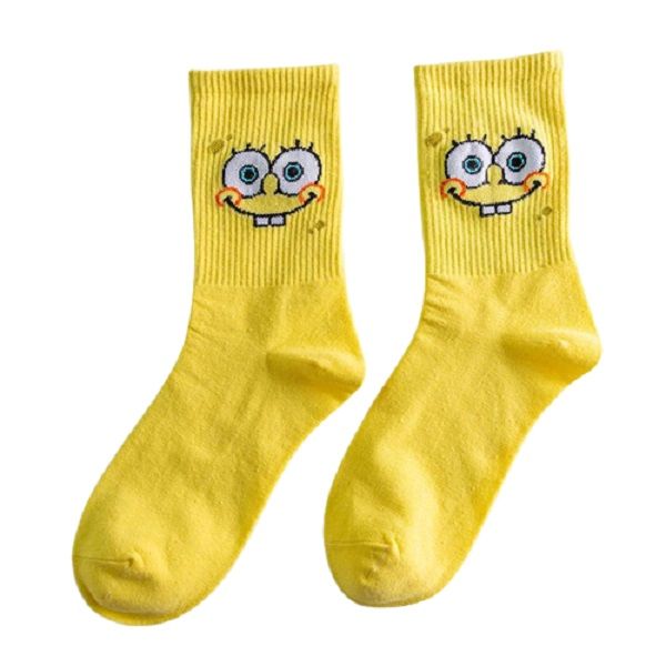 RODS - Happy Cartoon Socks SpongeBob (Funny Face Syle)