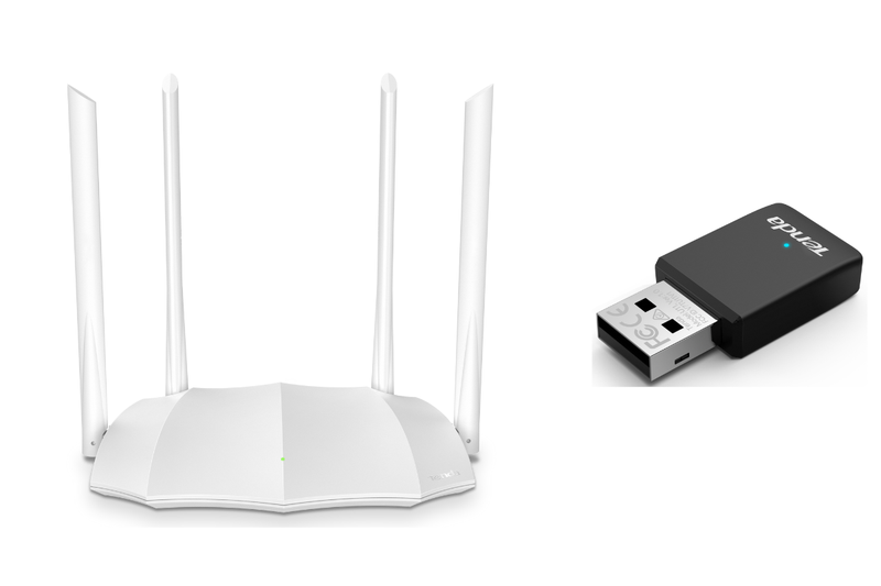 Tenda AC5 V3.0 - Turbocharged AC1200 WIFI Router + U11 for Blazing Speeds