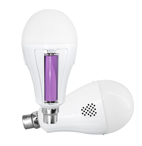 2 Pack - 15w Dual Battery Backup Emergency Light Bulb B22