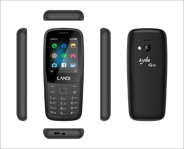 Candi Ayoba Go Dual Sim Feature Phone Black