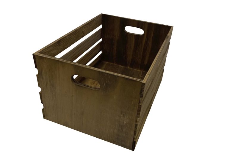 Wooden Crate Dark stain