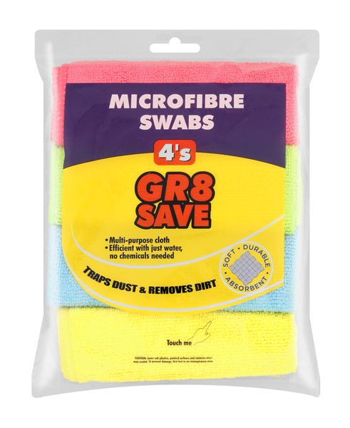 GR8 Save Microfibre Swabs