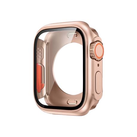 360 Degree Screen Protector Case Compatible With Apple watch 45mm - Rose Gold Image