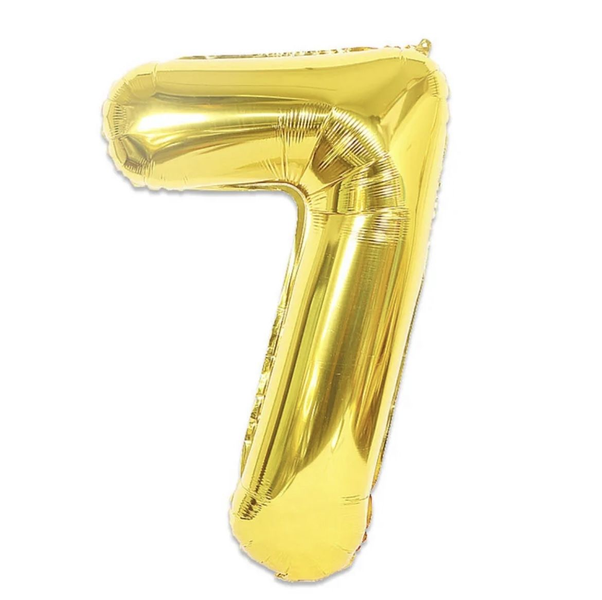 Gold Number7 Helium Balloon 106cm