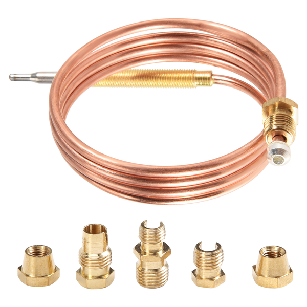900Mm Gas Stove Universal Thermocouple Kit M6X0.75 With Spilt Nuts (Five)