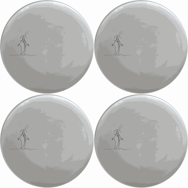 Christian Imagery Dinner Plate Set of 4 - Range 1