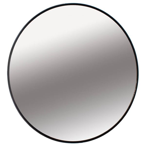 Black Aluminum Frame Round 80 cm x 80 cm Mirror