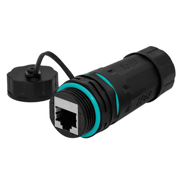 RJ45 Network Straight Head IP68 Cat5/Cat6 Network Cable Connector