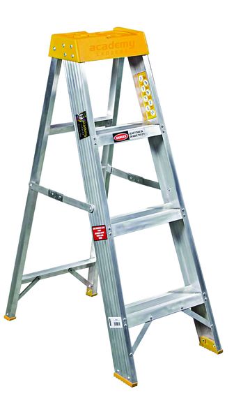 Academy Brushware 4 Step Aluminium Ladder
