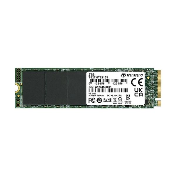 Transcend 2TB M.2 2280 NVMe PCIe Gen3 Solid State Drive SSD 115S