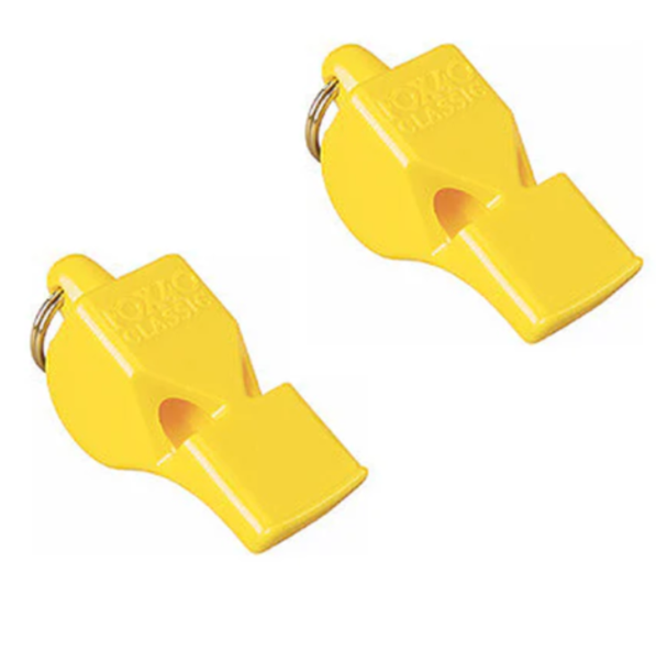 Fox40 Classic Referee Whistle - Yellow - 2 Pack