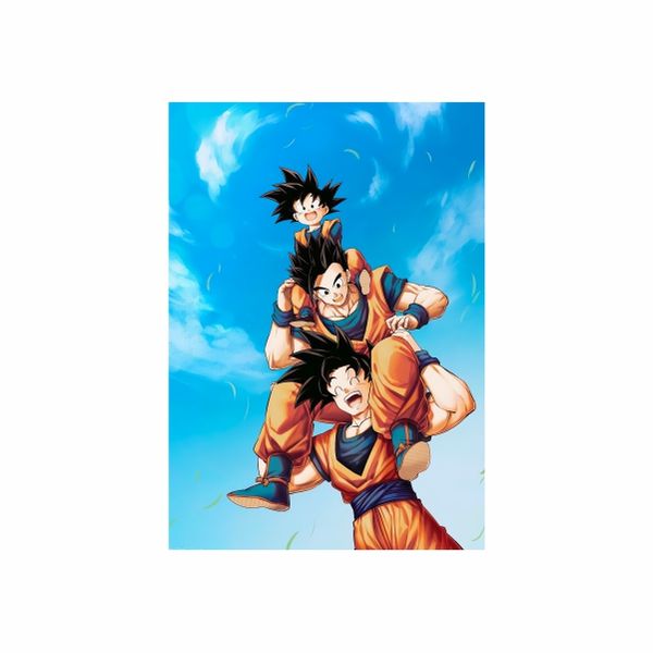 Son Goku and His Boys - A1 Poster