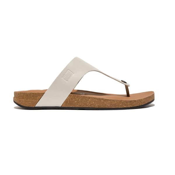 FitFlop Iqushion Men's Cork Leather Clay Grey