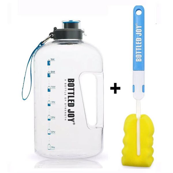 Leak proof 2.5L BPA-FREE sports water bottle with the motivational time marker