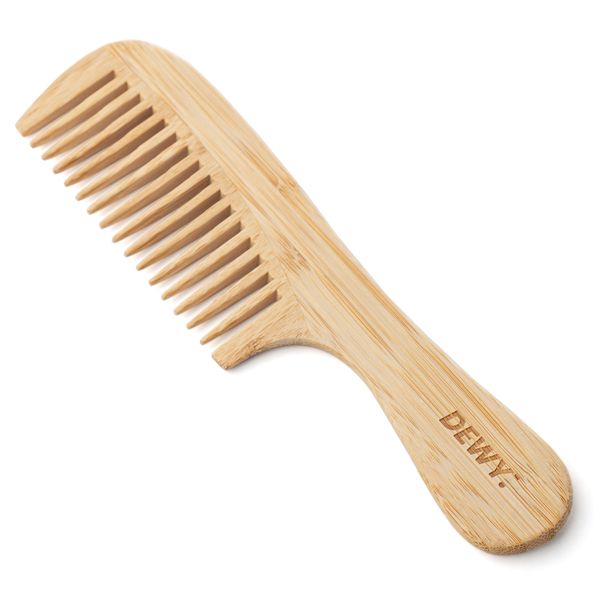 Dewy - Bamboo Wood Hair Comb with Handle