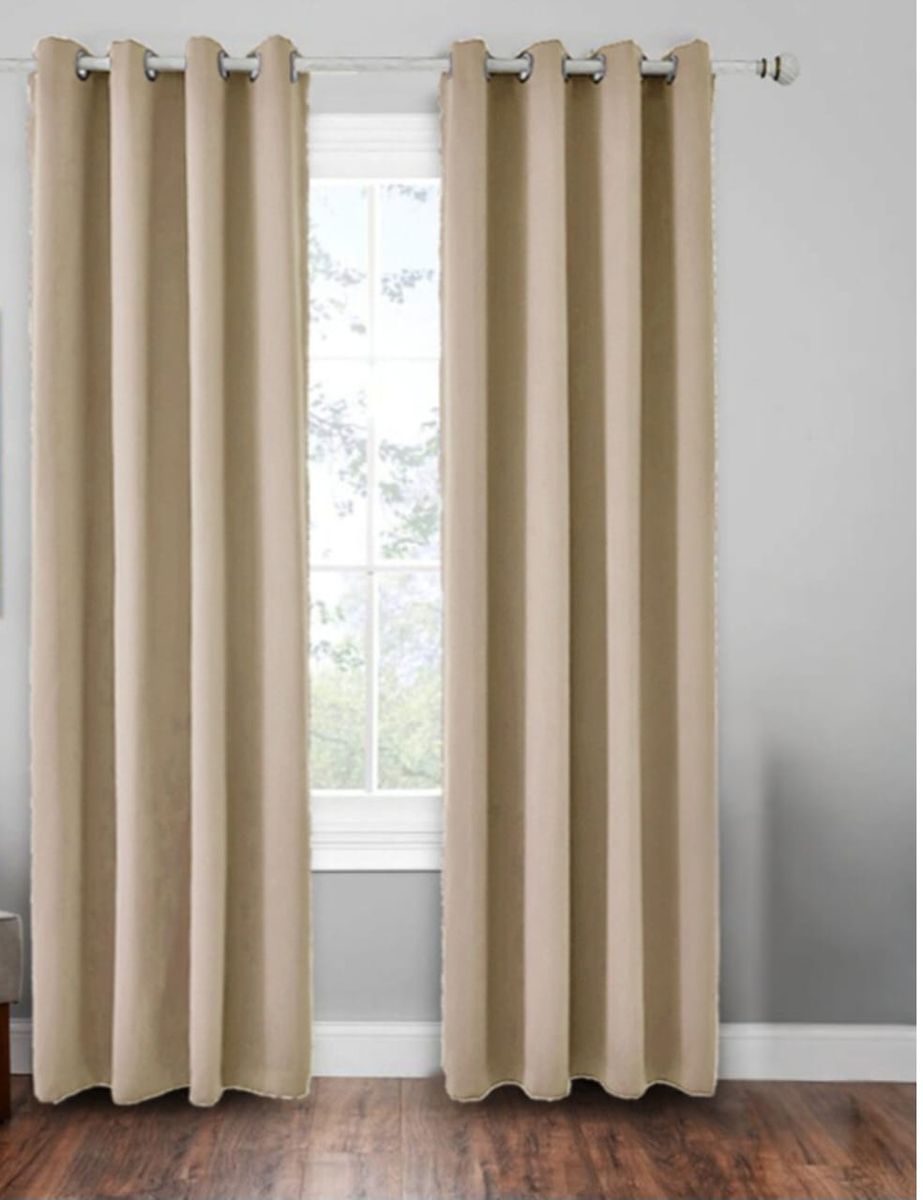 Cream Blackout Plain Living Bedroom Room Eyelet Shop Today. Get it