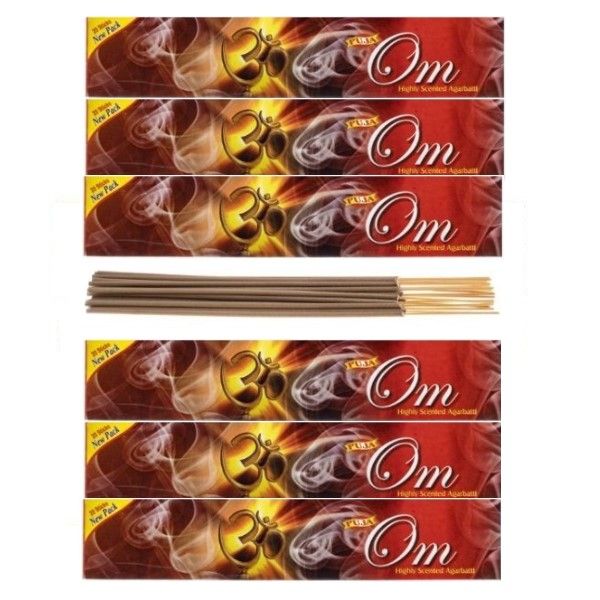 Puja Incense Sticks Highly Scented Agarbatti - Om - 120 Sticks