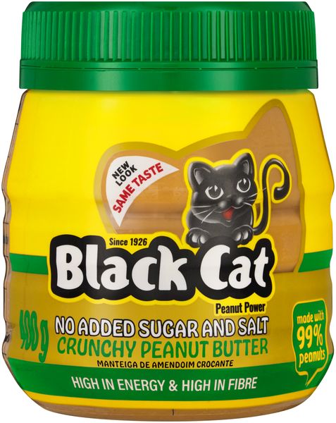 Black Cat Crunchy Peanut Butter No Sugar &amp; Salt 400g