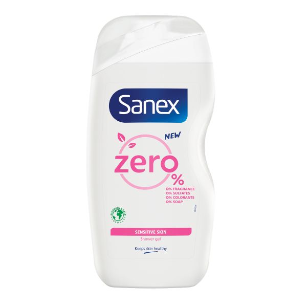 Sanex Zero% Sensitive Shower Gel - Body Wash - 500ml