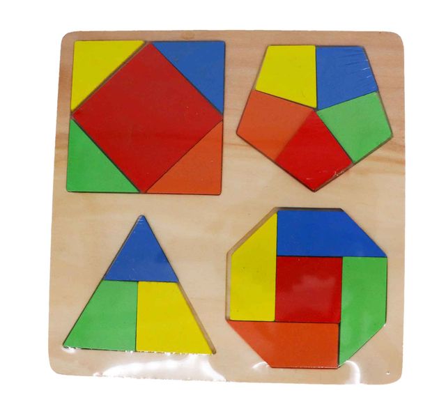 Geometric Shapes - Educational Wooden Puzzle