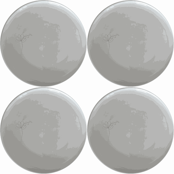 Delicate Flower Petals Side Plate Set of 4 - Range 1