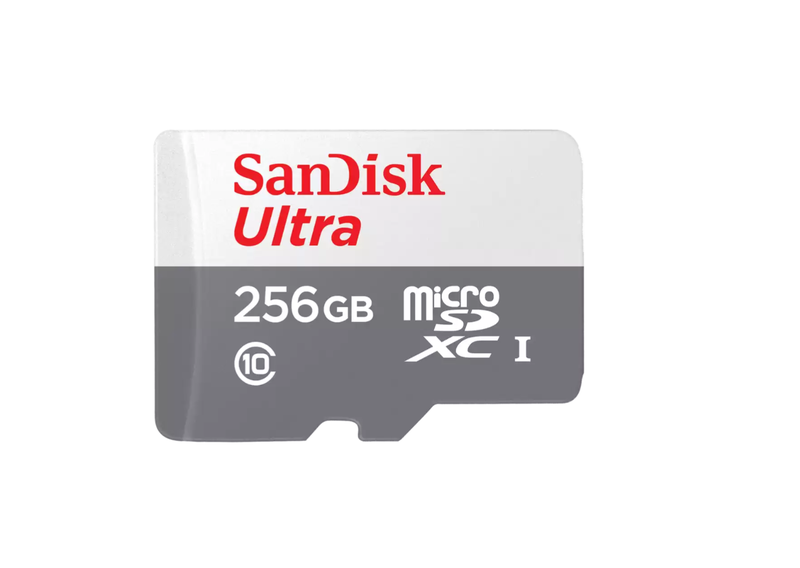 SanDisk Ultra microSD Card 256GB White Gray