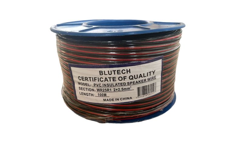 100M 2x2.5mm Two- Core PVC Insulated Speaker Wire
