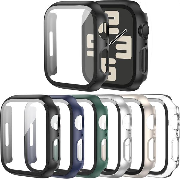 7 pcs Protective Watch Cases, compatible with Apple Watch Series6/5/4 44mm