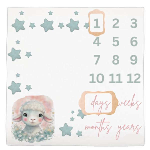 Baby Milestone Blanket Soft Memory Blanket-Mamma se skapie