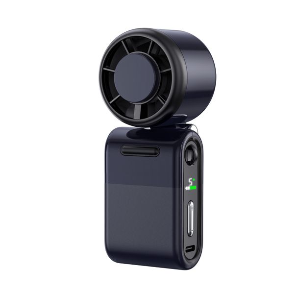 Mini Handheld Fan Foldable High Speed Long Battery Life HD Digital Display