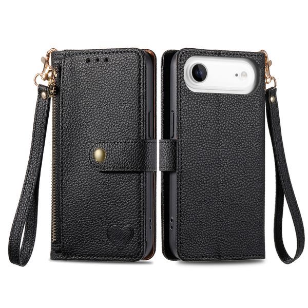 RFID Anti-theft Brush Lanyard Phone Case Compatible with iPhone 17 Air