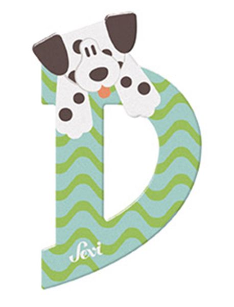 Sevi Wooden Letter D Dalmatian10cm
